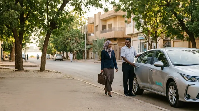 راكبة تلتقي بسائق سيارة